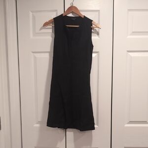 Theory Black Sleeveless Mini Dress